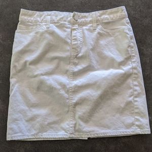 Tommy Hilfiger White Jean Mini Skirt